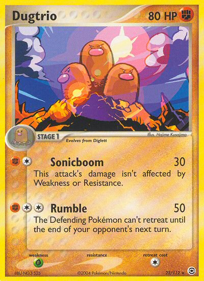 Dugtrio (22/112) [EX: FireRed & LeafGreen] | L.A. Mood Comics and Games