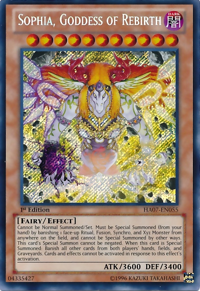 Sophia, Goddess of Rebirth [HA07-EN055] Secret Rare | L.A. Mood Comics and Games
