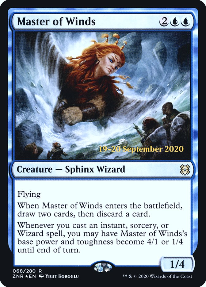 Master of Winds [Zendikar Rising Prerelease Promos] | L.A. Mood Comics and Games
