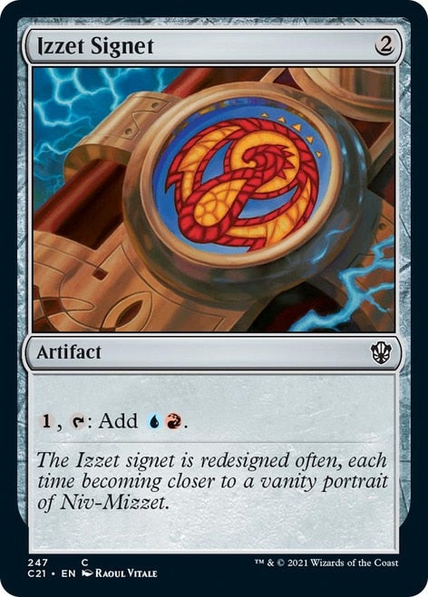 Izzet Signet [Commander 2021] | L.A. Mood Comics and Games