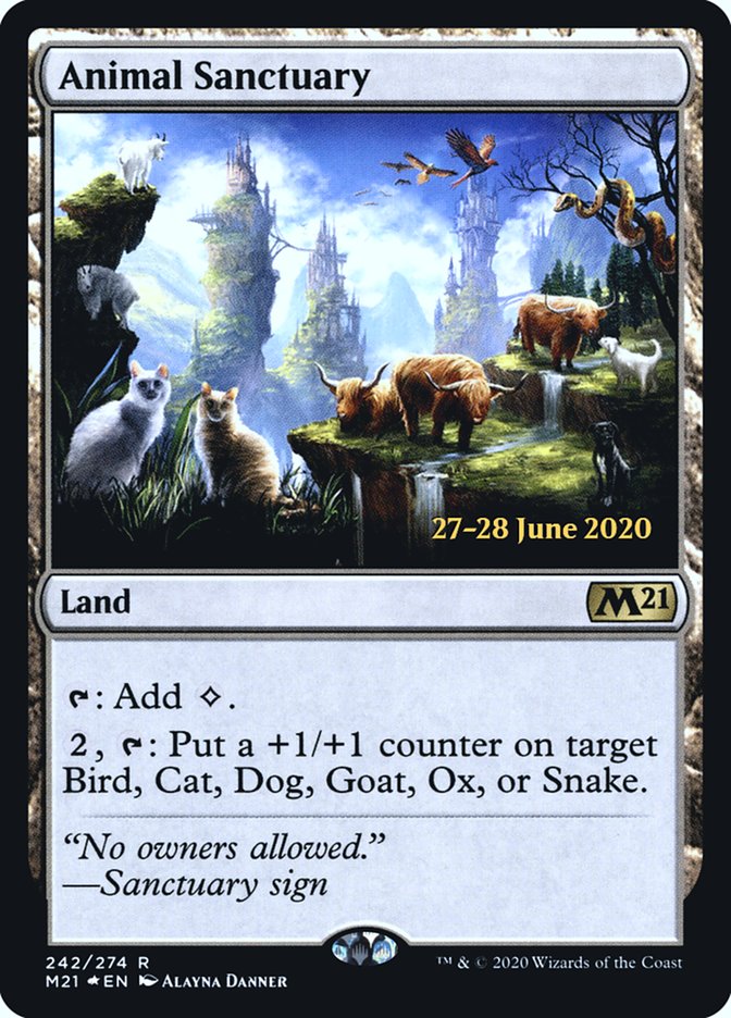 Animal Sanctuary [Core Set 2021 Prerelease Promos] | L.A. Mood Comics and Games