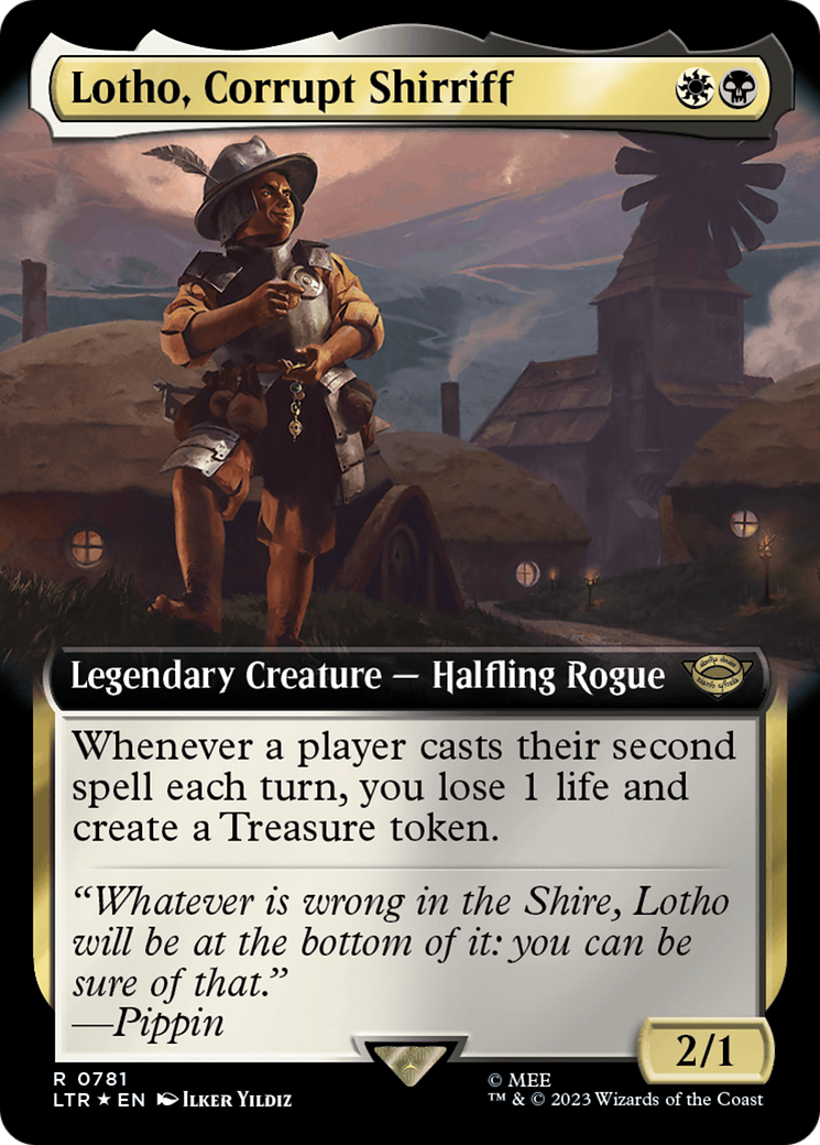 Lotho, Corrupt Shirriff (Extended Art) (Surge Foil) [The Lord of the Rings: Tales of Middle-Earth] | L.A. Mood Comics and Games