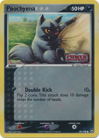 Poochyena (58/108) (Stamped) [EX: Power Keepers] | L.A. Mood Comics and Games