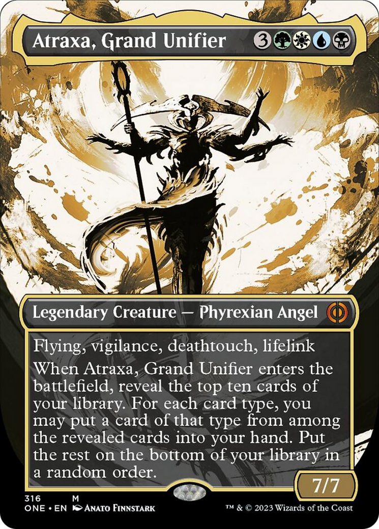 Atraxa, Grand Unifier (Borderless Ichor) [Phyrexia: All Will Be One] | L.A. Mood Comics and Games