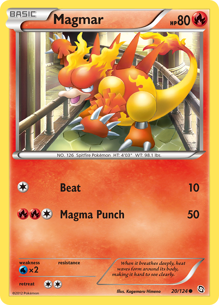 Magmar (20/124) [Black & White: Dragons Exalted] | L.A. Mood Comics and Games