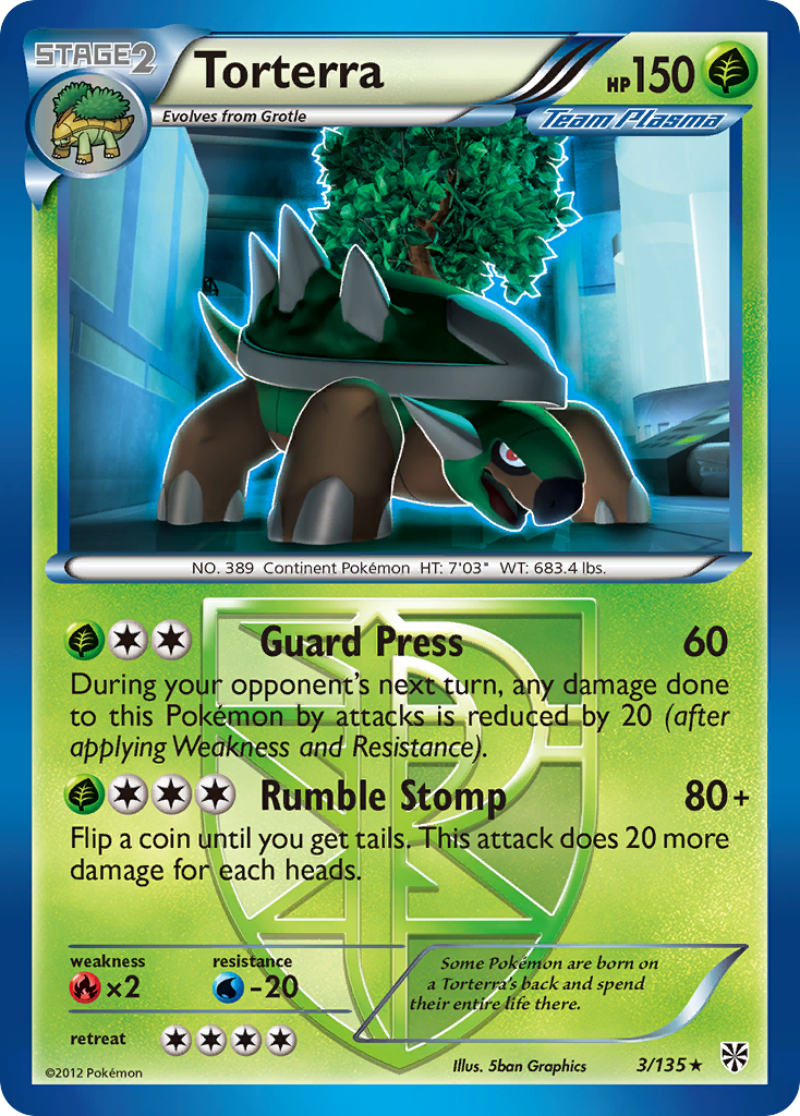 Torterra (3/135) [Black & White: Plasma Storm] | L.A. Mood Comics and Games