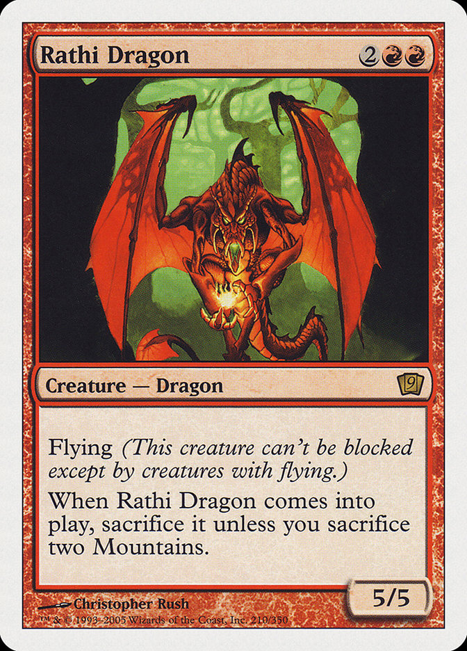 Rathi Dragon (9th Edition) [Oversize Cards] | L.A. Mood Comics and Games