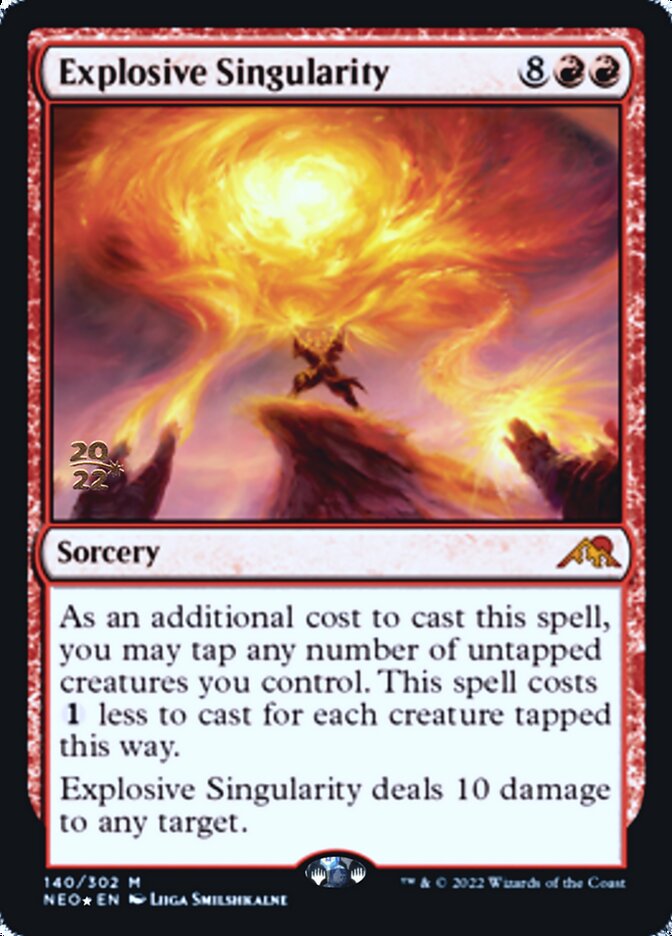 Explosive Singularity [Kamigawa: Neon Dynasty Prerelease Promos] | L.A. Mood Comics and Games