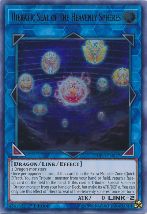 Hieratic Seal of the Heavenly Spheres [DUPO-EN027] Ultra Rare | L.A. Mood Comics and Games