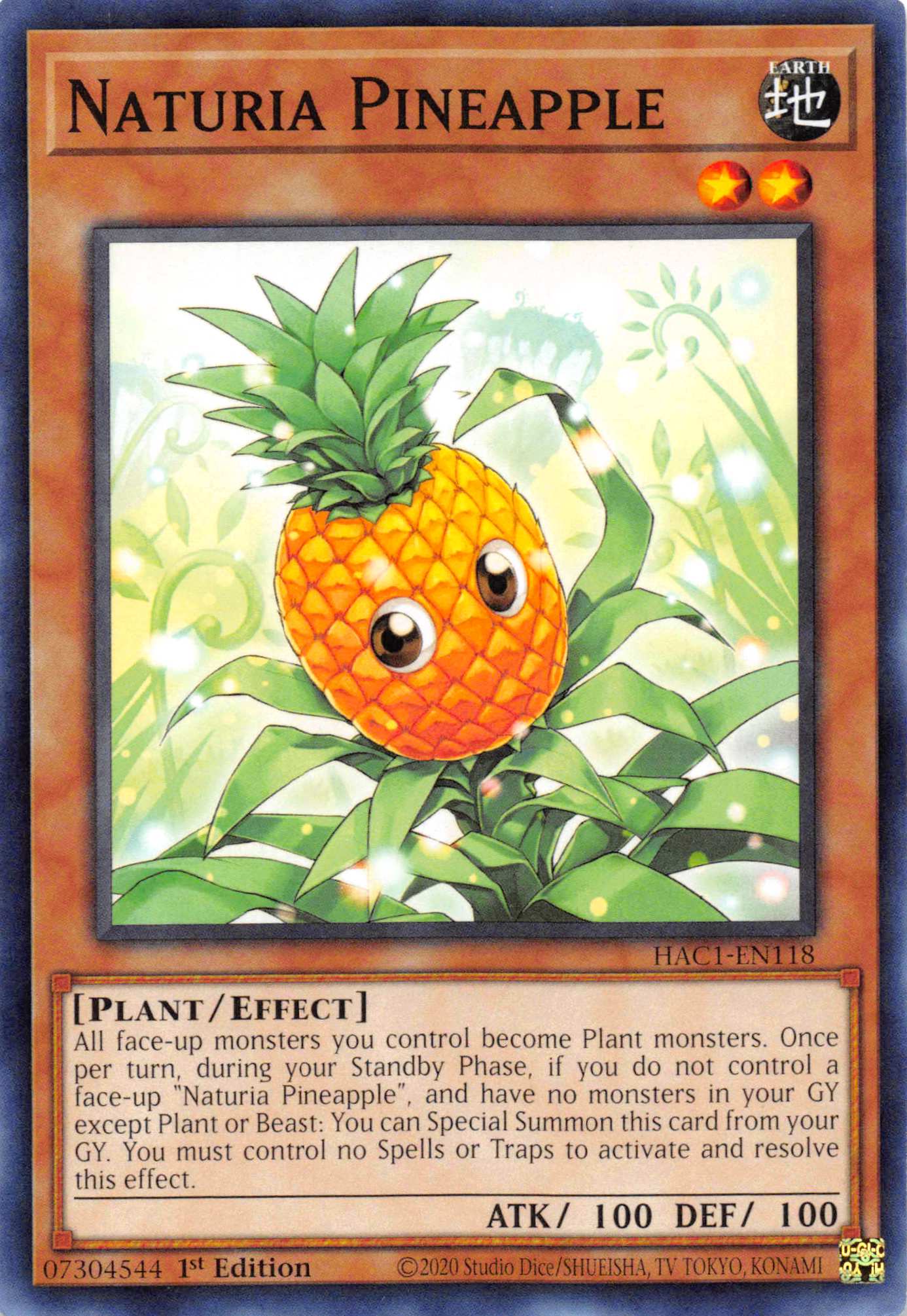 Naturia Pineapple [HAC1-EN118] Common | L.A. Mood Comics and Games