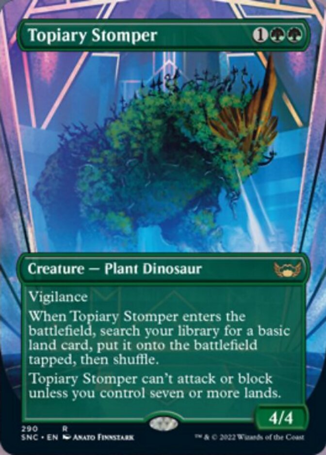 Topiary Stomper (Borderless Alternate Art) [Streets of New Capenna] | L.A. Mood Comics and Games