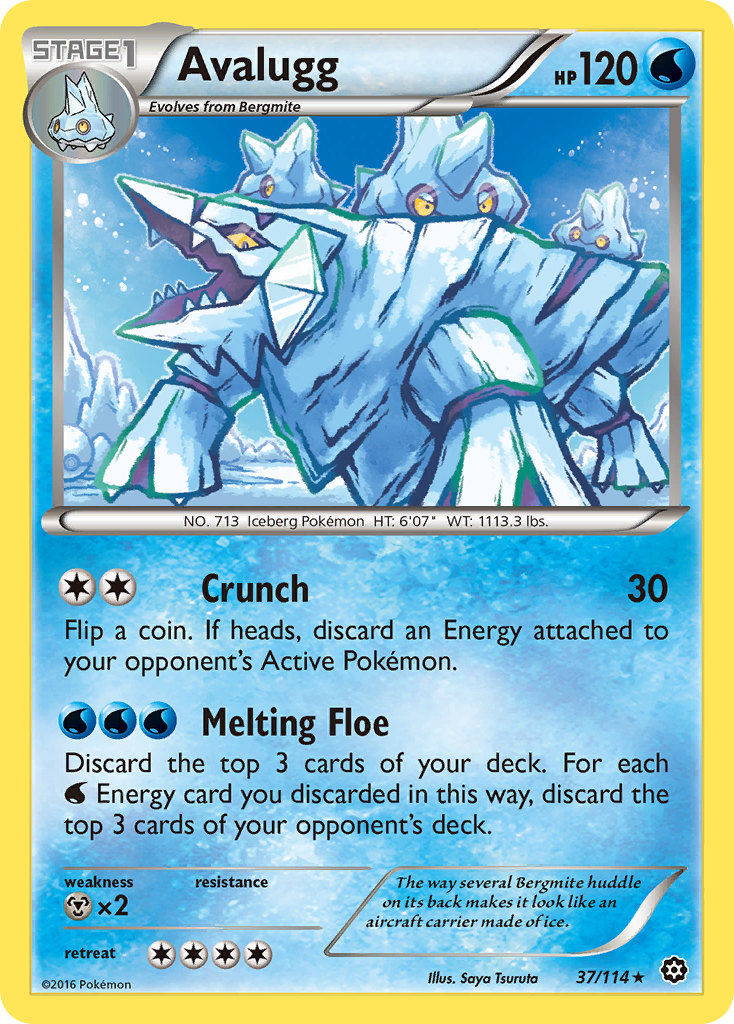 Avalugg (37/114) [XY: Steam Siege] | L.A. Mood Comics and Games