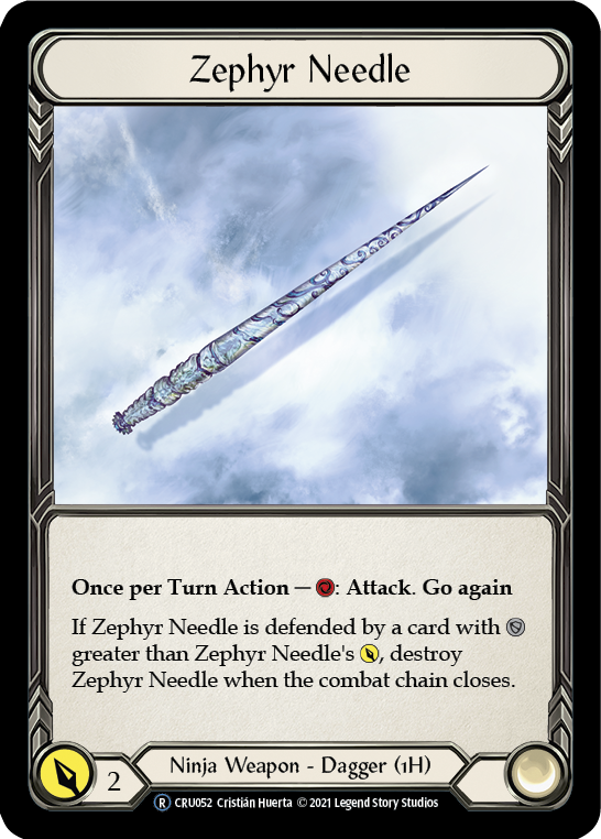 Zephyr Needle [U-CRU052] (Crucible of War Unlimited)  Unlimited Normal | L.A. Mood Comics and Games