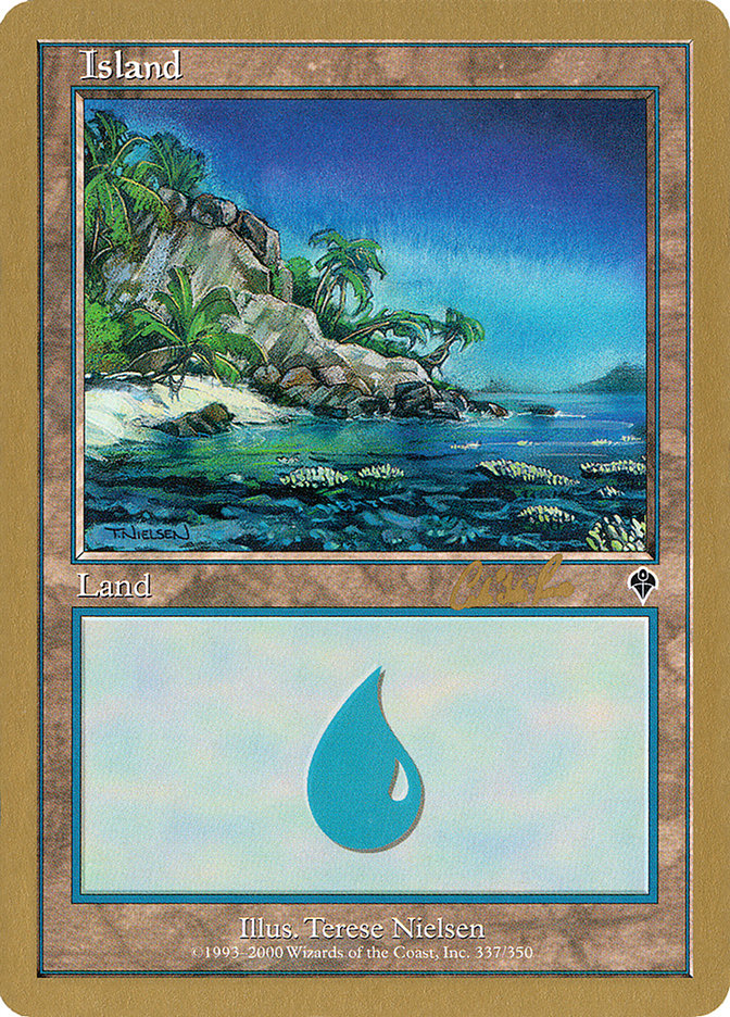 Island (cr337) (Carlos Romao) [World Championship Decks 2002] | L.A. Mood Comics and Games