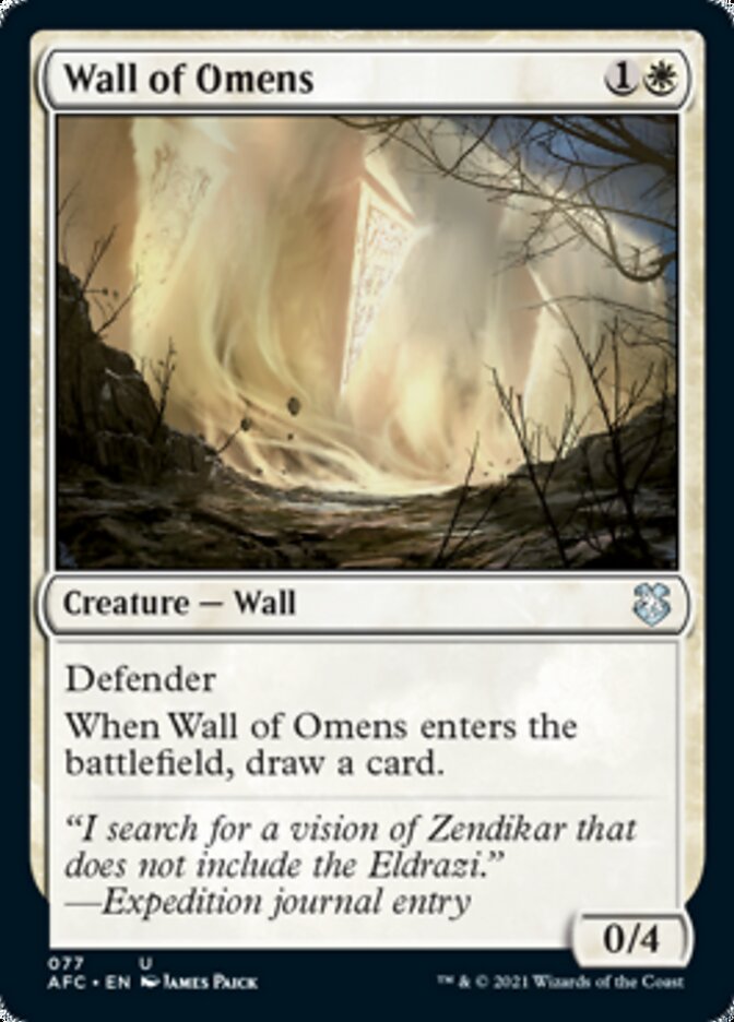 Wall of Omens [Dungeons & Dragons: Adventures in the Forgotten Realms Commander] | L.A. Mood Comics and Games