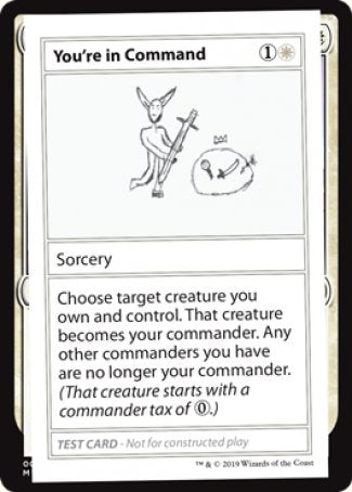 You're in Command (2021 Edition) [Mystery Booster Playtest Cards] | L.A. Mood Comics and Games