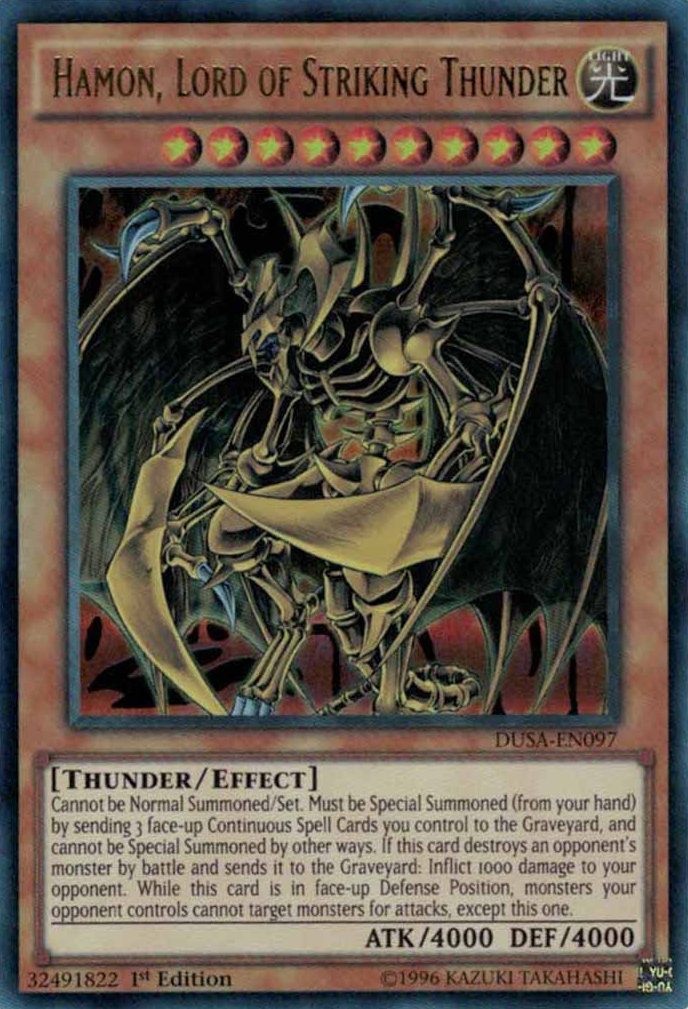 Hamon, Lord of Striking Thunder [DUSA-EN097] Ultra Rare | L.A. Mood Comics and Games