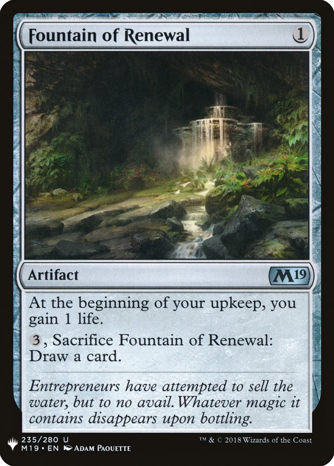 Fountain of Renewal [Mystery Booster] | L.A. Mood Comics and Games