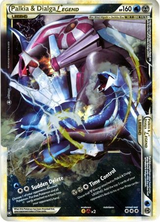 Palkia & Dialga LEGEND (101/102) (Jumbo Card) [HeartGold & SoulSilver: Triumphant] | L.A. Mood Comics and Games