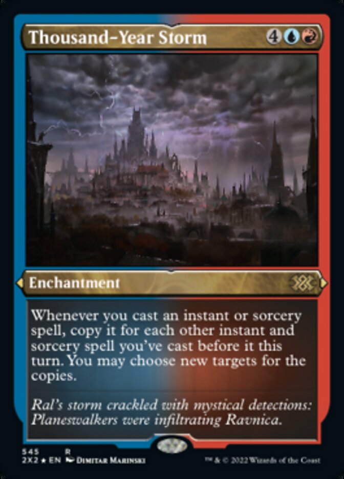 Thousand-Year Storm (Foil Etched) [Double Masters 2022] | L.A. Mood Comics and Games