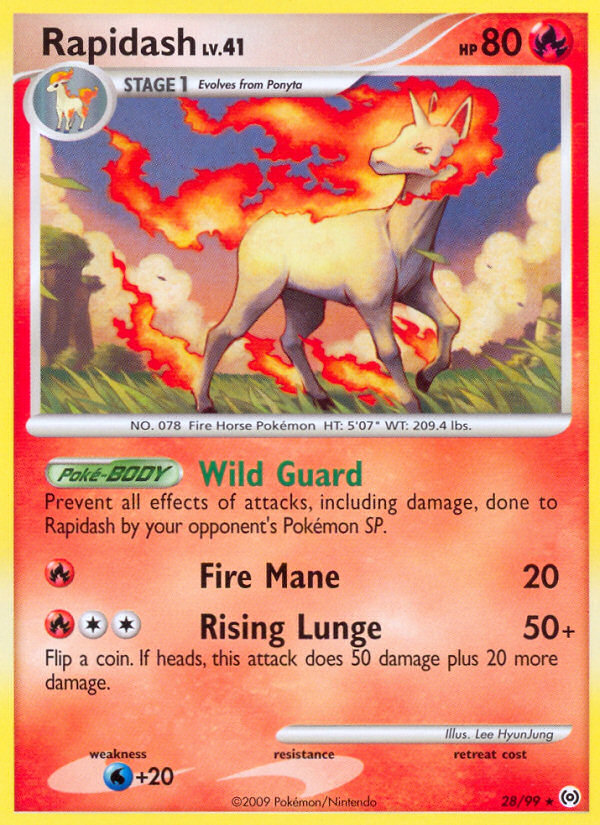 Rapidash (28/99) [Platinum: Arceus] | L.A. Mood Comics and Games