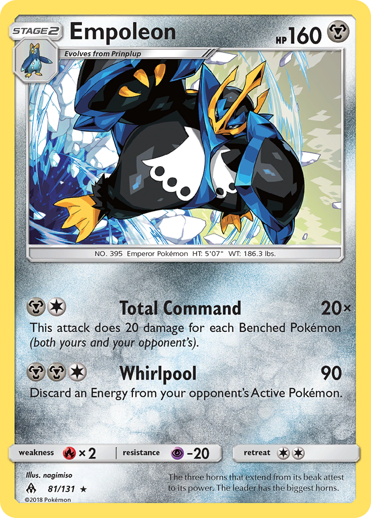 Empoleon (81/131) [Sun & Moon: Forbidden Light] | L.A. Mood Comics and Games