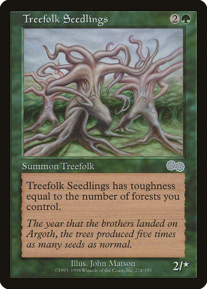 Treefolk Seedlings [Urza's Saga] | L.A. Mood Comics and Games