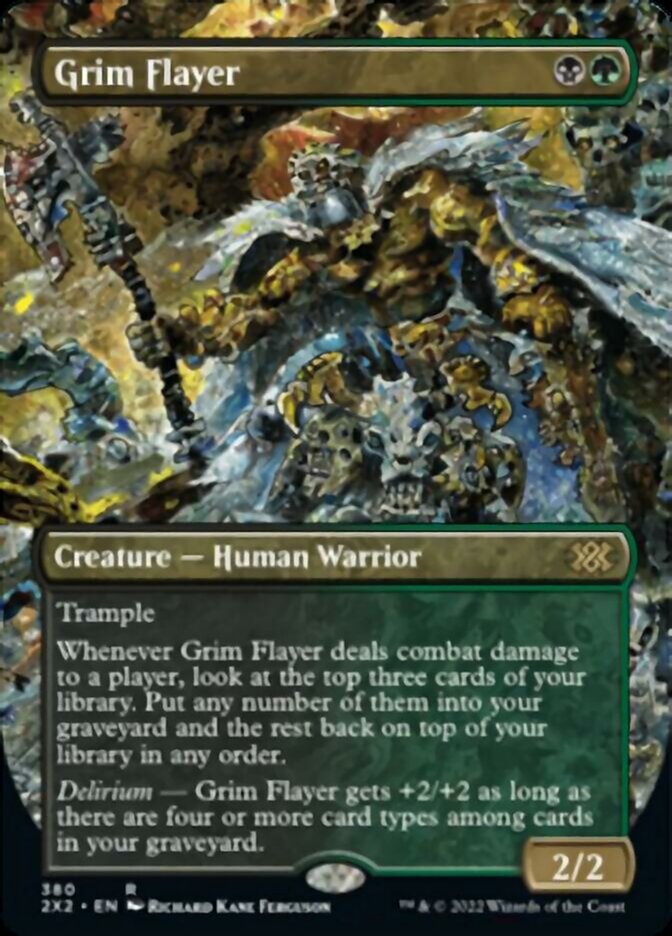 Grim Flayer (Borderless Alternate Art) [Double Masters 2022] | L.A. Mood Comics and Games