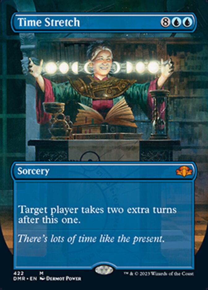 Time Stretch (Borderless Alternate Art) [Dominaria Remastered] | L.A. Mood Comics and Games