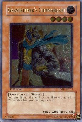 Gravekeeper's Commandant [FOTB-EN015] Ultimate Rare | L.A. Mood Comics and Games