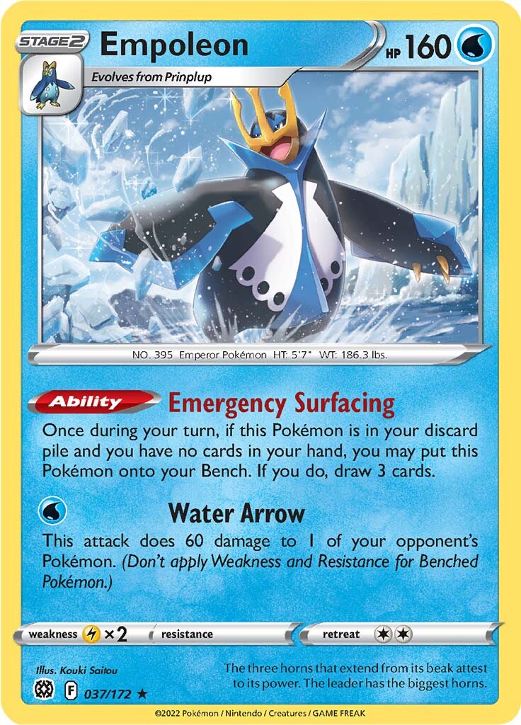 Empoleon (037/172) [Sword & Shield: Brilliant Stars] | L.A. Mood Comics and Games