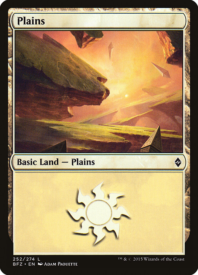 Plains (252) [Battle for Zendikar] | L.A. Mood Comics and Games