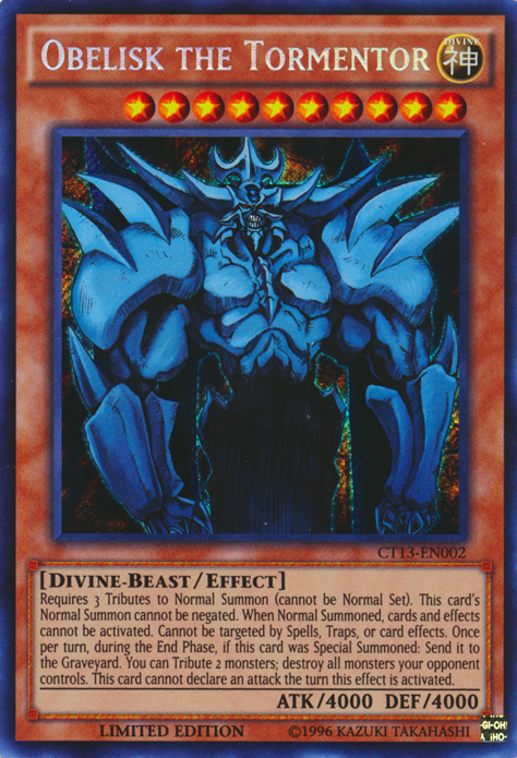 Obelisk the Tormentor [CT13-EN002] Secret Rare | L.A. Mood Comics and Games