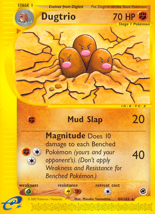 Dugtrio (44/165) [Expedition: Base Set] | L.A. Mood Comics and Games