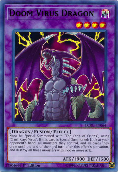 Doom Virus Dragon [LCKC-EN064] Ultra Rare | L.A. Mood Comics and Games