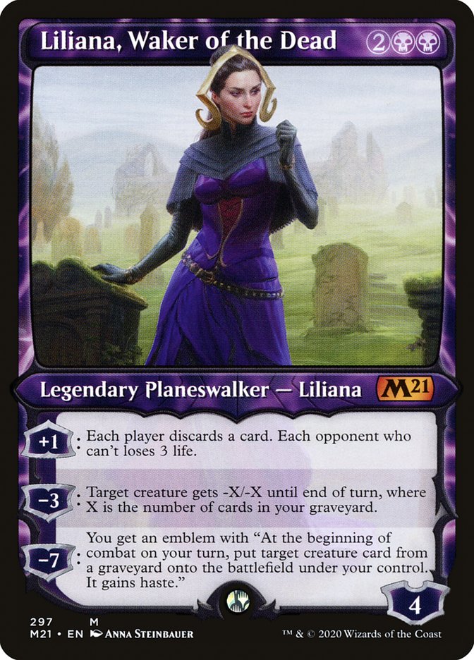 Liliana, Waker of the Dead (Showcase) [Core Set 2021] | L.A. Mood Comics and Games