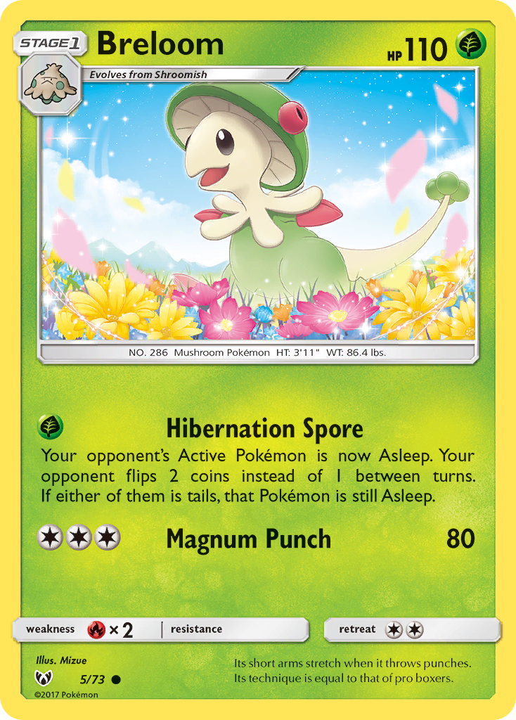 Breloom (5/73) [Sun & Moon: Shining Legends] | L.A. Mood Comics and Games