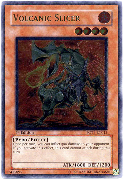 Volcanic Slicer [FOTB-EN012] Ultimate Rare | L.A. Mood Comics and Games