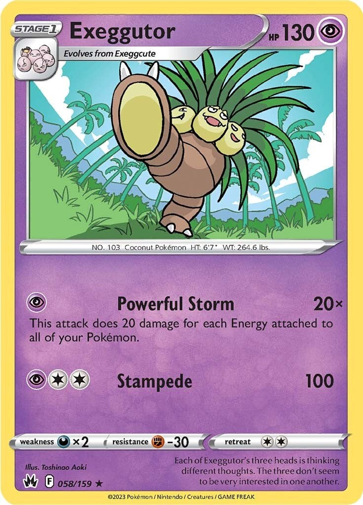 Exeggutor (058/159) [Sword & Shield: Crown Zenith] | L.A. Mood Comics and Games