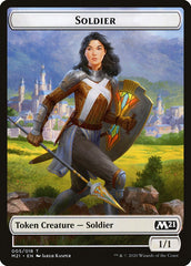 Construct // Soldier Double-Sided Token [Core Set 2021 Tokens] | L.A. Mood Comics and Games