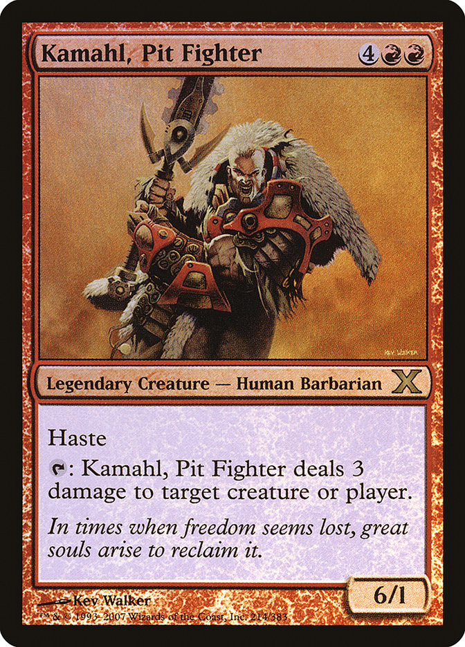 Kamahl, Pit Fighter (Premium Foil) [Tenth Edition] | L.A. Mood Comics and Games