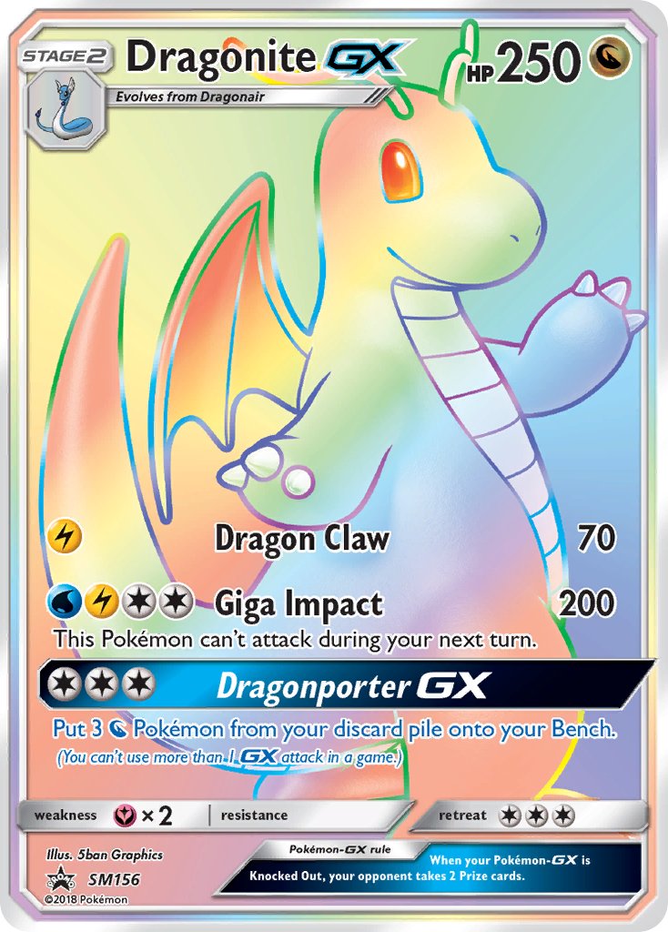 Dragonite GX (SM156) (Jumbo Card) [Sun & Moon: Black Star Promos] | L.A. Mood Comics and Games