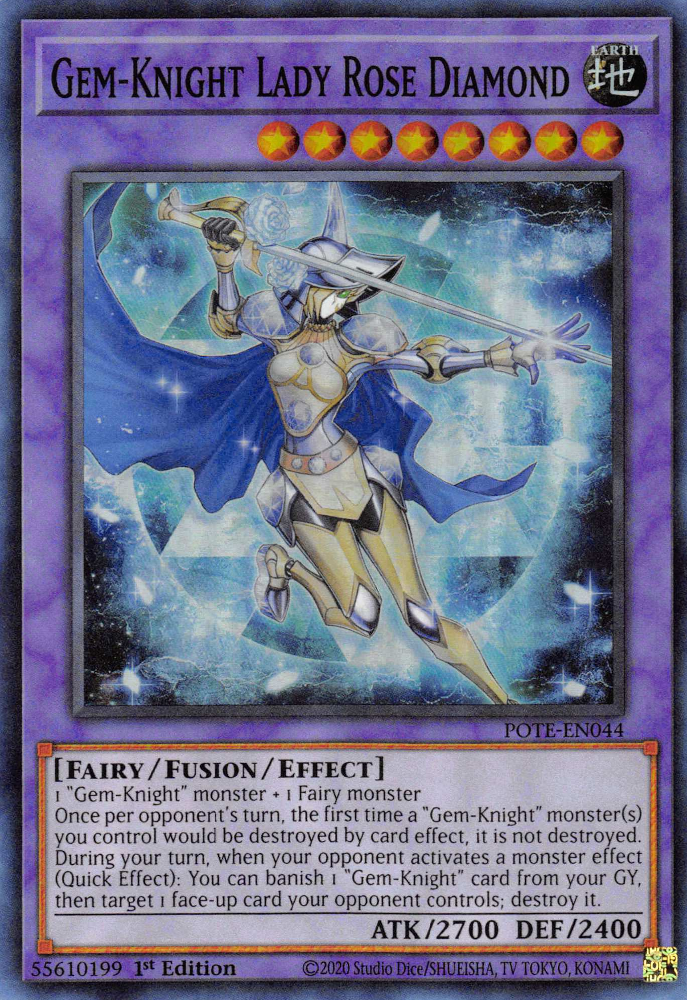 Gem-Knight Lady Rose Diamond [POTE-EN044] Super Rare | L.A. Mood Comics and Games