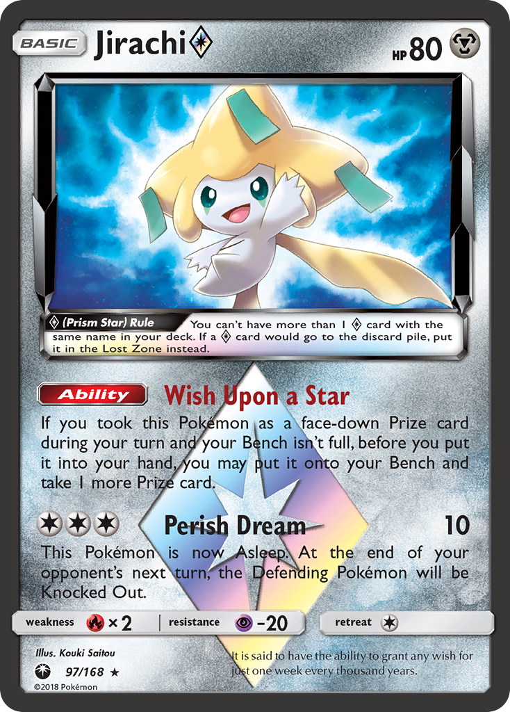 Jirachi (97/168) (Prism Star) [Sun & Moon: Celestial Storm] | L.A. Mood Comics and Games
