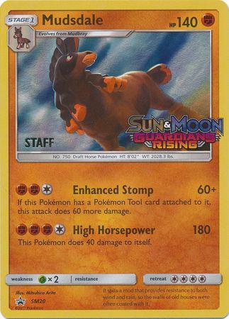 Mudsdale (SM20) (Staff Prerelease Promo) [Sun & Moon: Black Star Promos] | L.A. Mood Comics and Games