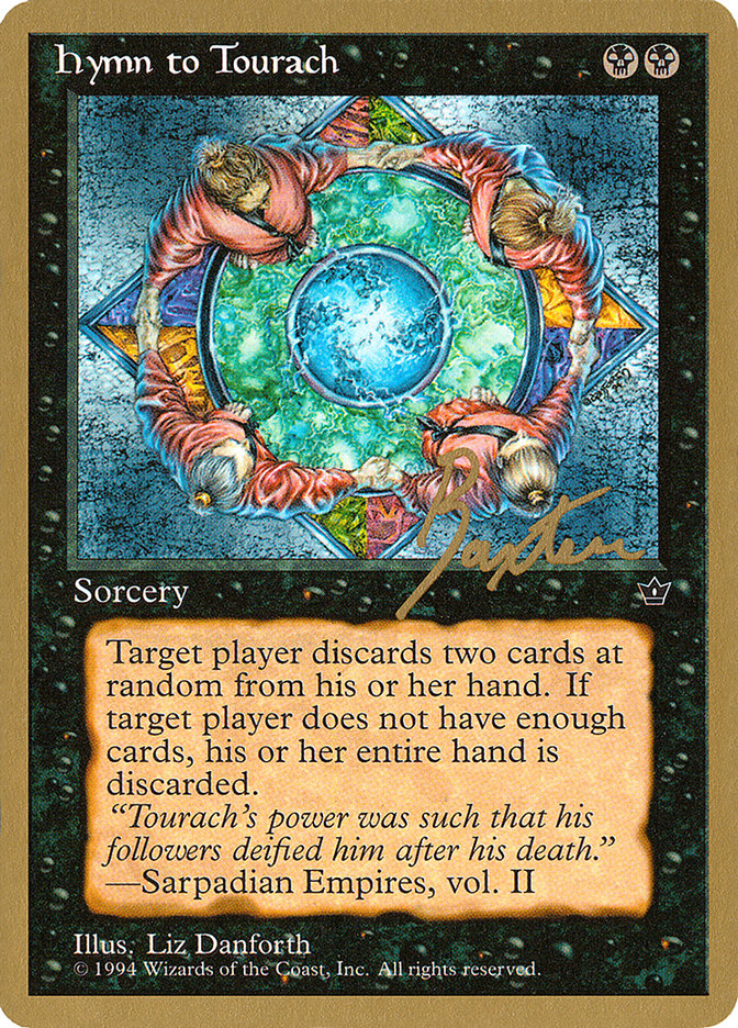 Hymn to Tourach (Circle) (George Baxter) [Pro Tour Collector Set] | L.A. Mood Comics and Games