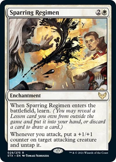 Sparring Regimen (Promo Pack) [Strixhaven: School of Mages Promos] | L.A. Mood Comics and Games