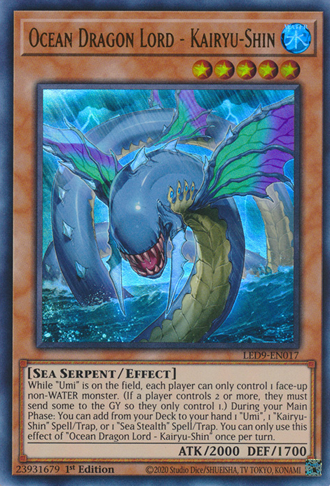 Ocean Dragon Lord - Kairyu-Shin [LED9-EN017] Ultra Rare | L.A. Mood Comics and Games