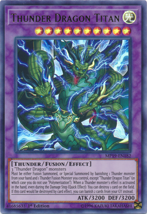 Thunder Dragon Titan [MP19-EN182] Ultra Rare | L.A. Mood Comics and Games