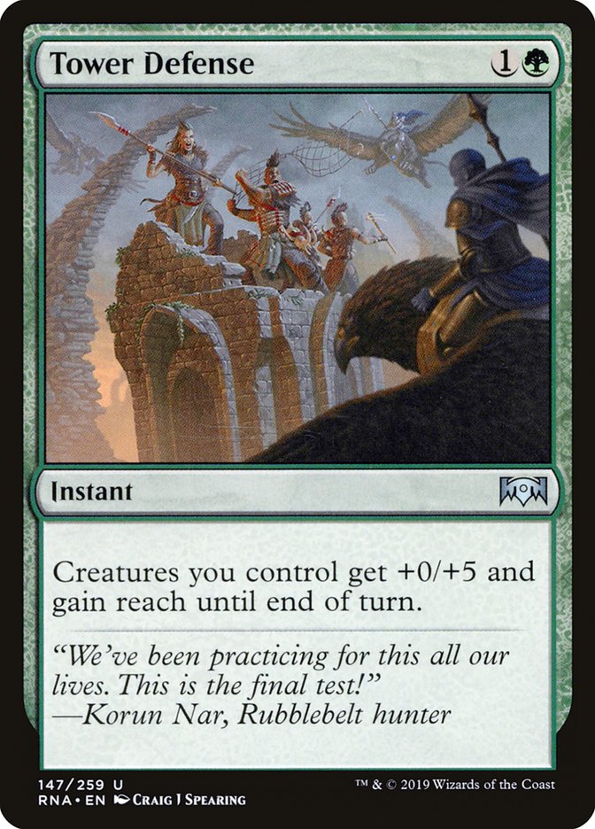 Tower Defense [Ravnica Allegiance] | L.A. Mood Comics and Games
